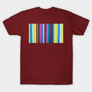 Canvas print digital vertical waves T-Shirt